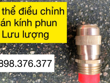 Béc phun sương có thể điều chỉnh tia, độ xòe, bán kính phun và lưu lượng nước