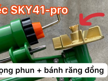 Béc SKY 41 pro - tưới đều nước đẫm với 3 họng phun và bánh răng đồng
